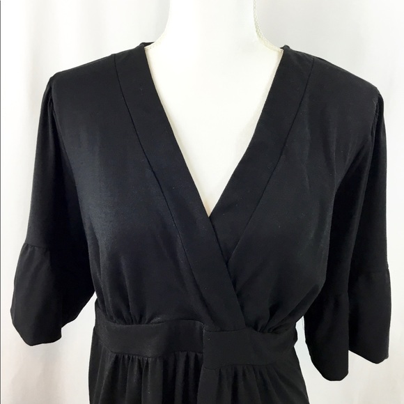 Liz Lange Maternity Dress Black Midi Size XL - Picture 2 of 8